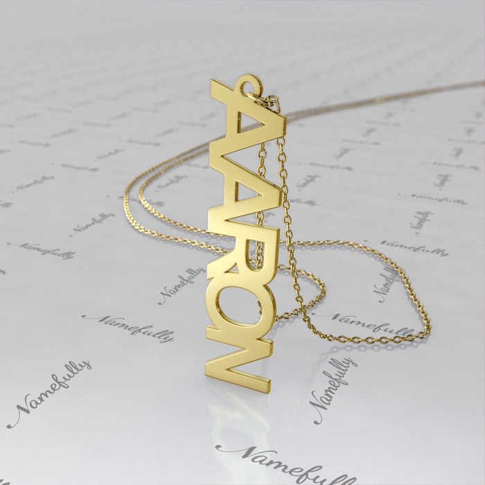 Name Bracelet with Capital Letters in 18K Gold Plating