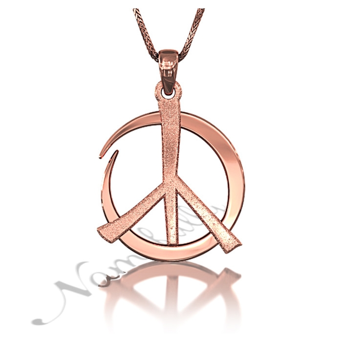 Buy Gold Peace Pendant Necklace, Peace Sign Necklace, Hippie Necklace, Peace  Symbol, Peace Sign, Peace Jewelry, Men's Necklace, Women's Necklace Online  in India - Etsy