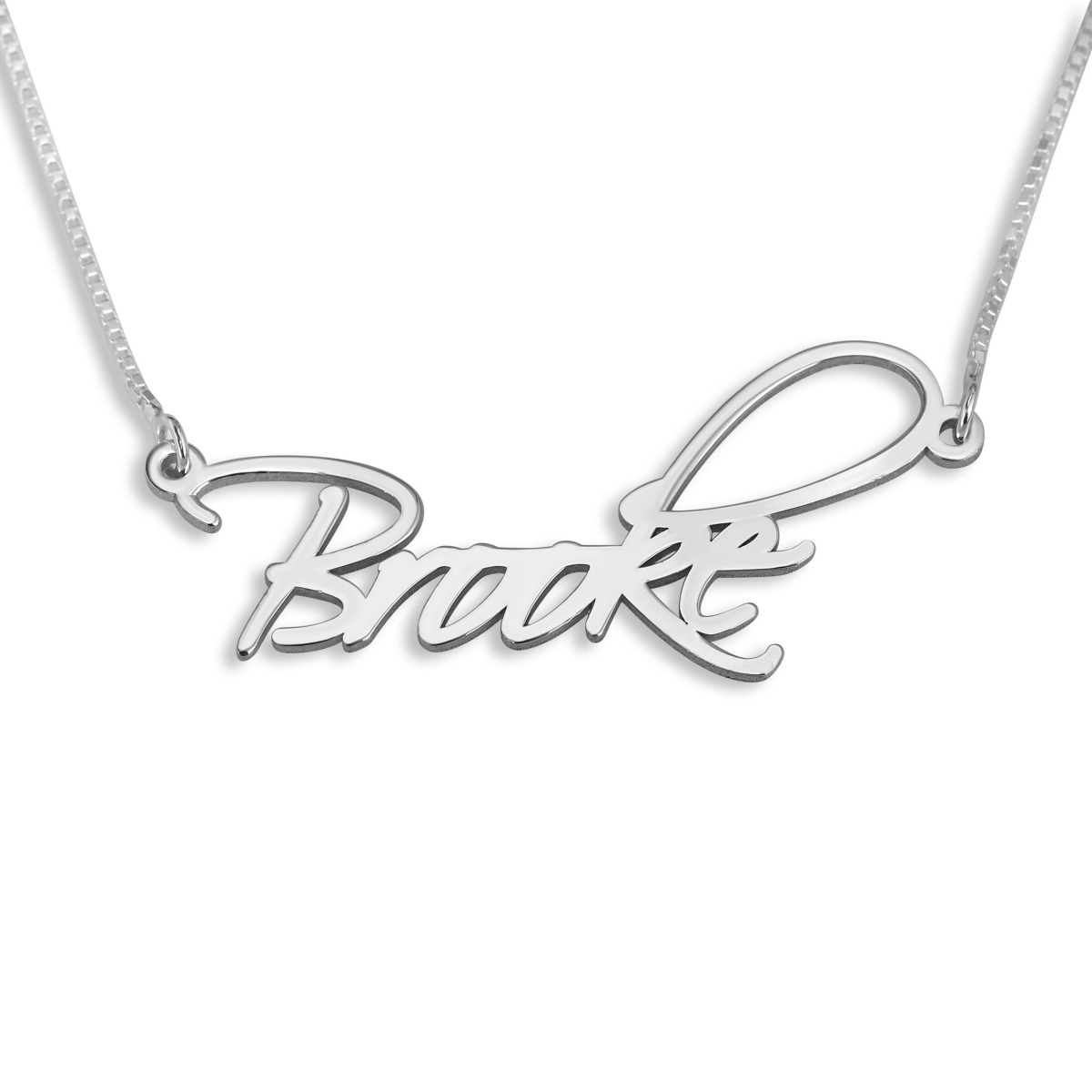 Signature Name Necklace (Silver)