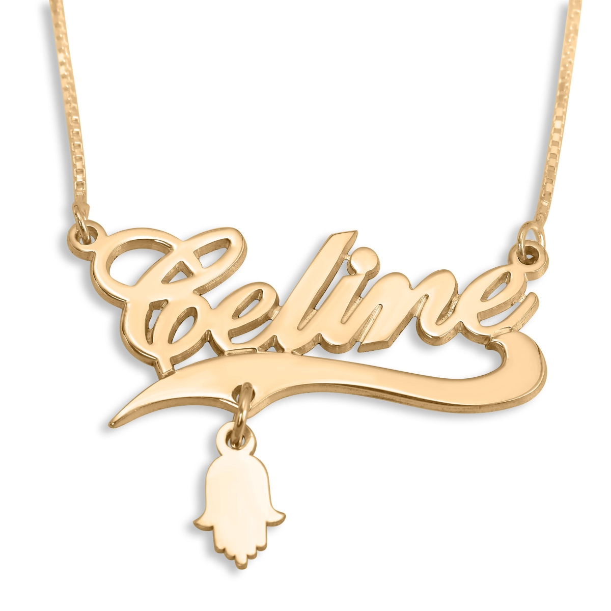 Gold Plated Stylish Name Necklace