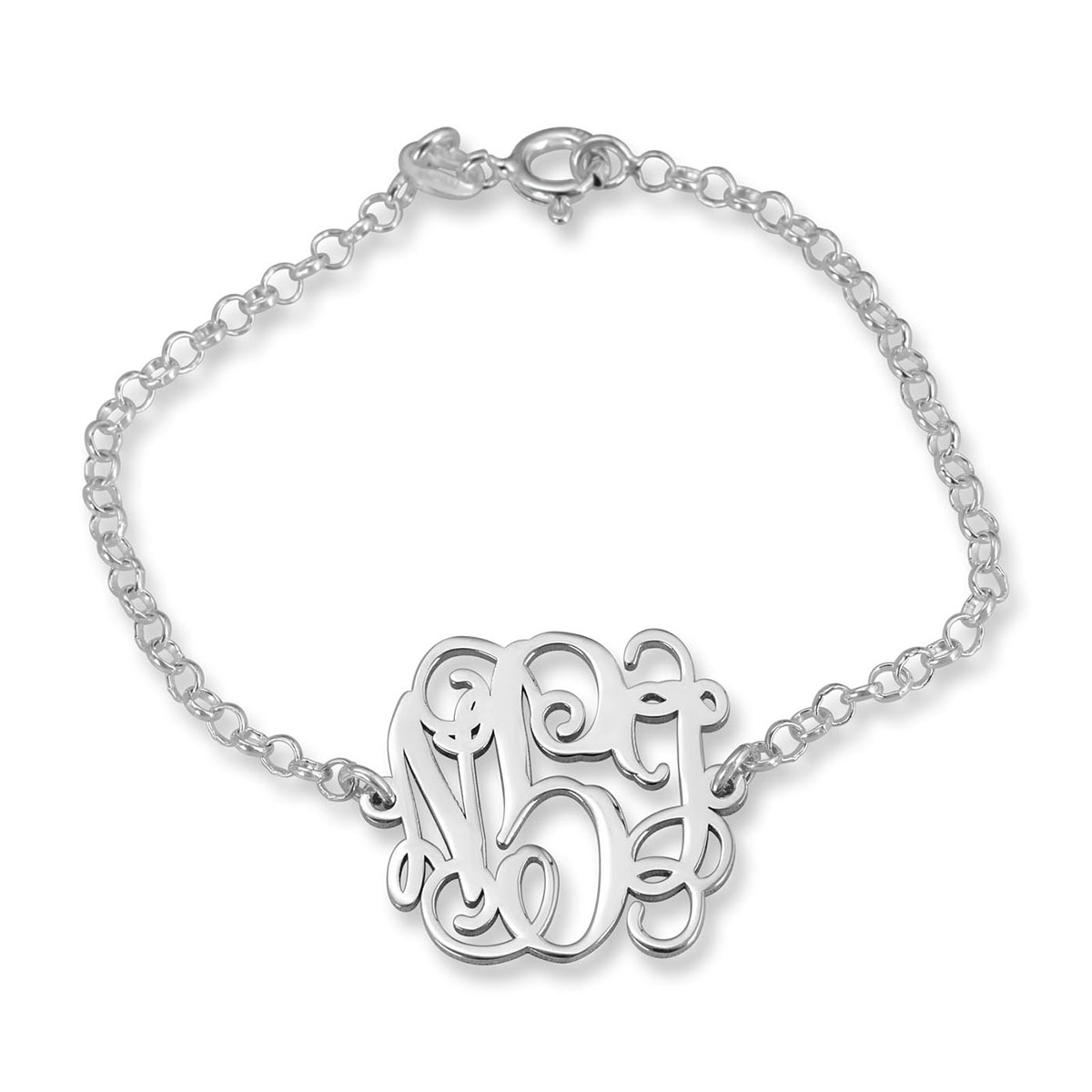 Sterling Silver Personalized Monogram Sterling Silver Personalized
