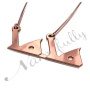 Rose Gold Plated "Mama" Arabic Necklace - 2