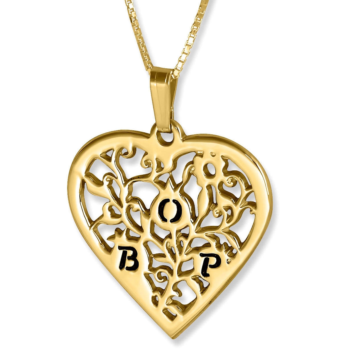 Bold Monogram Necklace, 24k Gold Plated